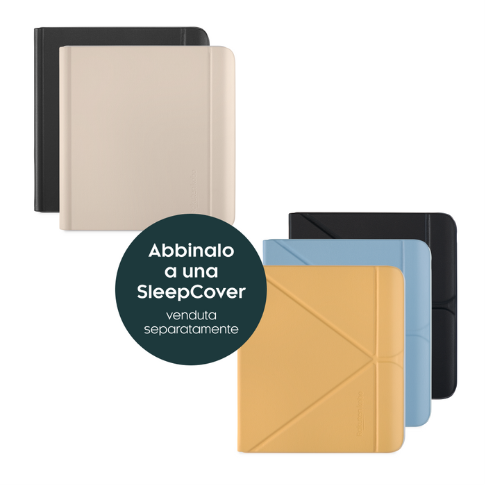 SleepCover e custodie per Kobo Libra Colour Stylus vendute separatamente.