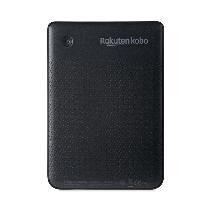 Kobo Clara Colour nero, vista posteriore.