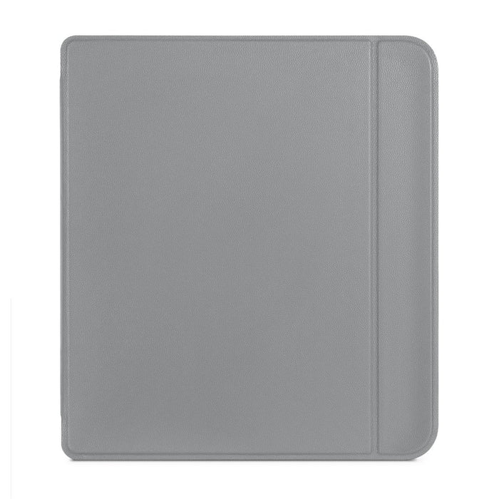 Vista frontale della SleepCover grigio acciaio per Kobo Libra 2.