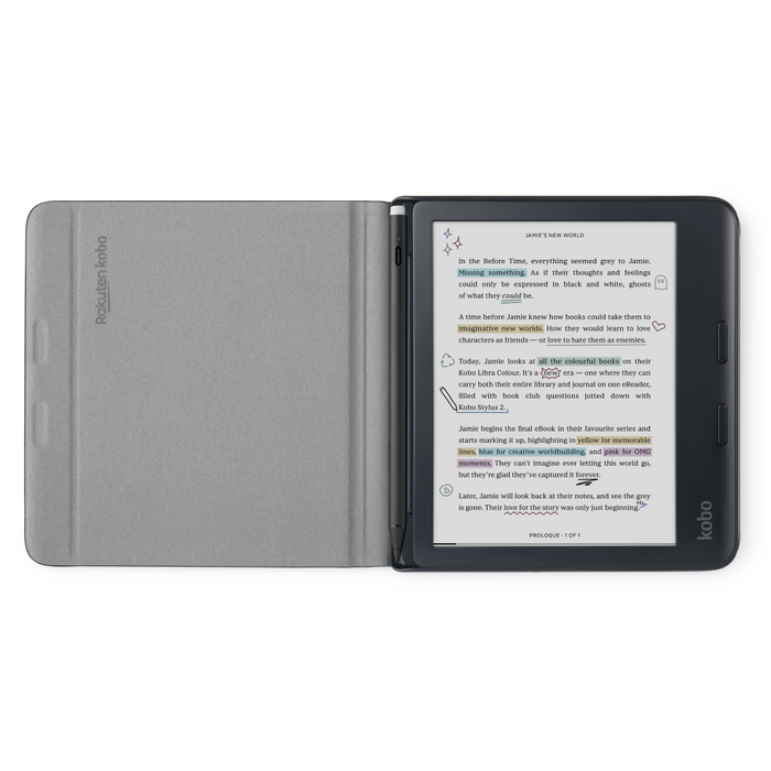 Custodia Notebook SleepCover per Kobo Libra Colour